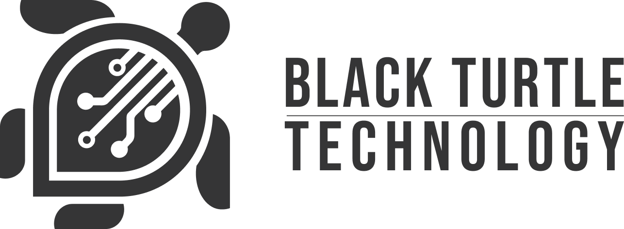 Black Turtle Logo w Text Header